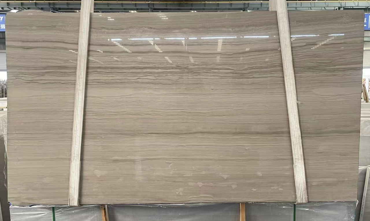 Athens wood grain marble slab, White Wood Marble colour range