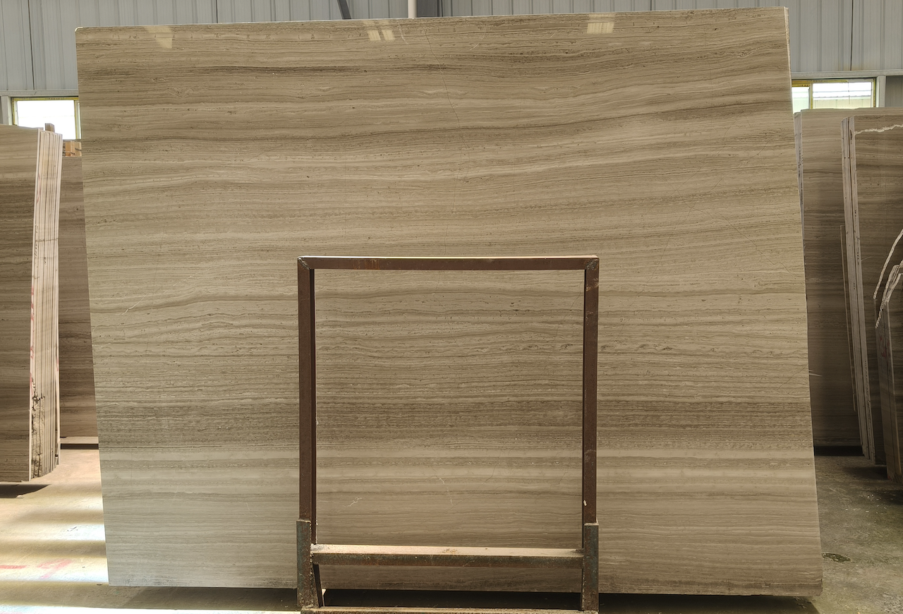 Coffee wood grain marble slab, White Wood Marble colour range