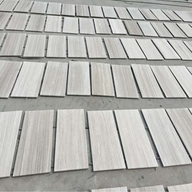 White Wooden Grain Floor